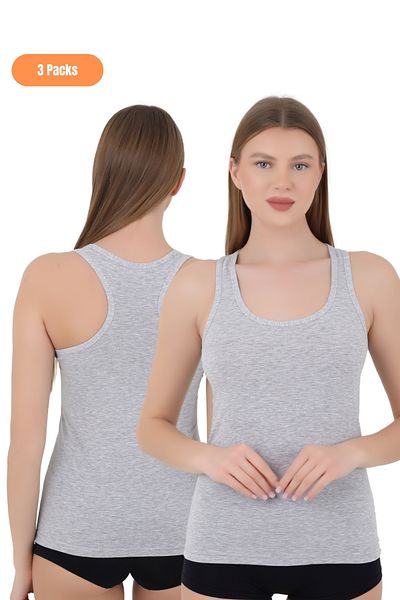 CNT Women's Lycra 3-Piece Athlete Tank Top – Comfortable and Comfortable