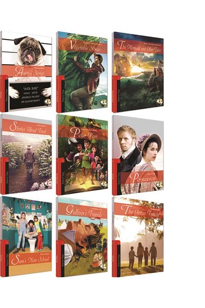 Kapadokya Yayınları قصة إنجليزية المرحلة 1 (المستوى A1) مجموعة كتب مكونة من 9 قطع