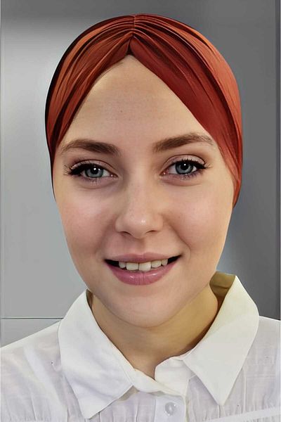 Uniquetrenders Women's Luxury Sandy Fabric Tied Pleated Hijab Bonnet