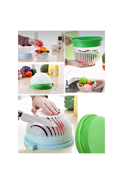 abnturk Salata Kesme Kasesi Sebze Meyve Dilimleyici Ve Süzgeç