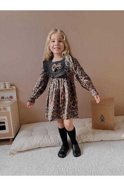 Bloom Bbk-213 leopard 2 girl's dress