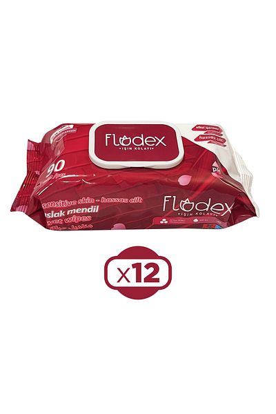 FLODEX Wet Wipes Dream Garden 90 X 12 Pieces