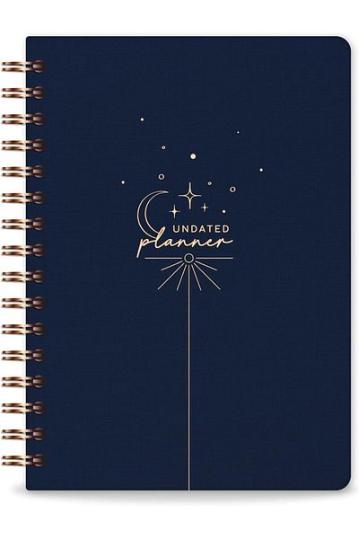 LUXE A5 Spiral Linen Timeless Planner Agenda