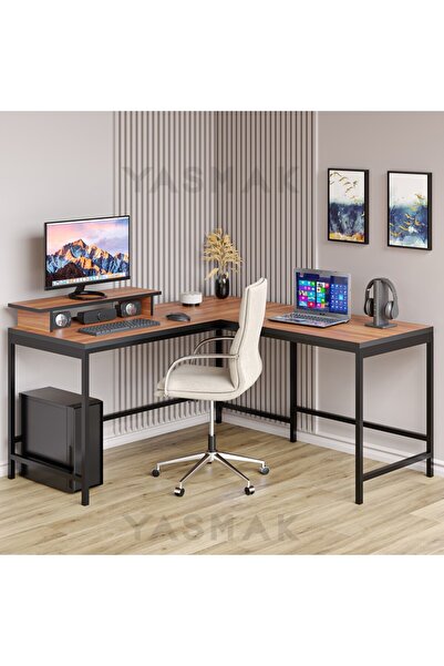 METMOBSAN L tipi Çalışma Bilgisayar Masası