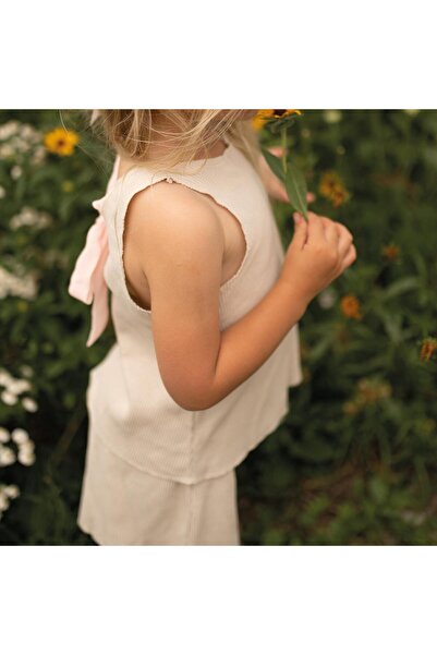 Antebies Set with Ribbon Detail on the Neck and Shorts