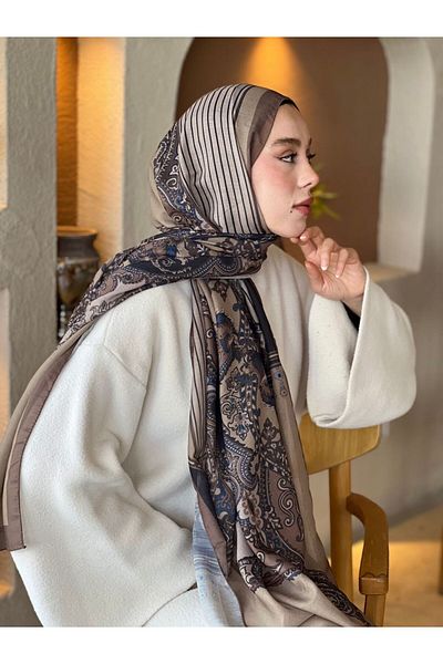 Modakaşmir Mi̇sli̇na Pattern Li̇na Shawl