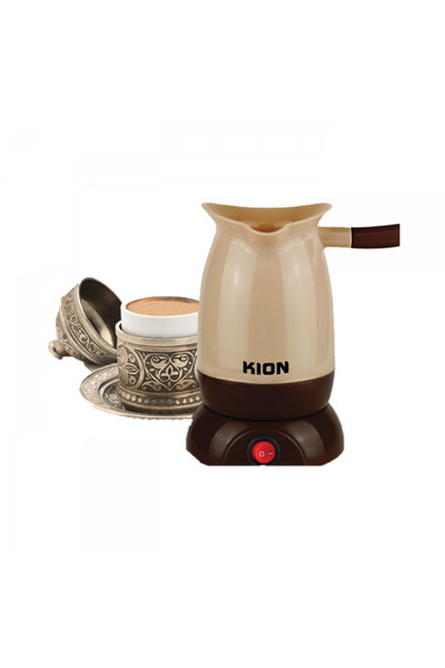 Kion ماكينة صنع القهوة التركية | 0.65 مل | 800 واط | بني-بيج | KHD/509