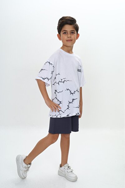 Toontoy Σετ σορτς για αγόρια με αδιάκοπο γράμματα με τύπωμα