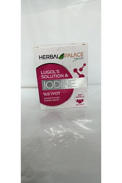 Herbal Palace Iodine Drop 5% Iodine(50 ml) Lugol'S&Solution(500 Drops) Asirlik Formula