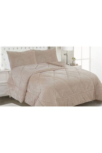 gülce home Sherpa Double Sided Quilt Set (Sleeping Set) Double 3 Pieces