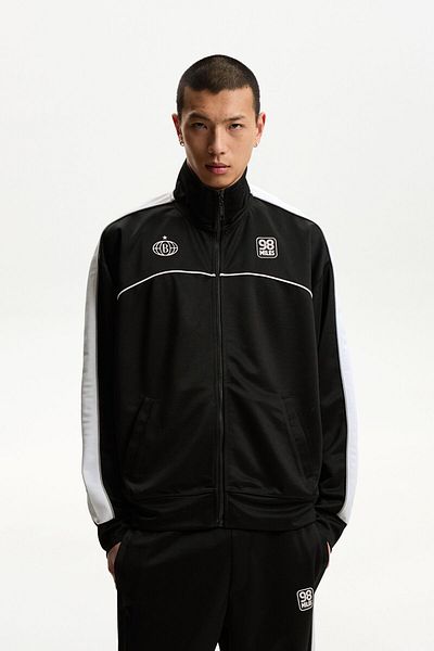 Bershka Embroidered technical jacket