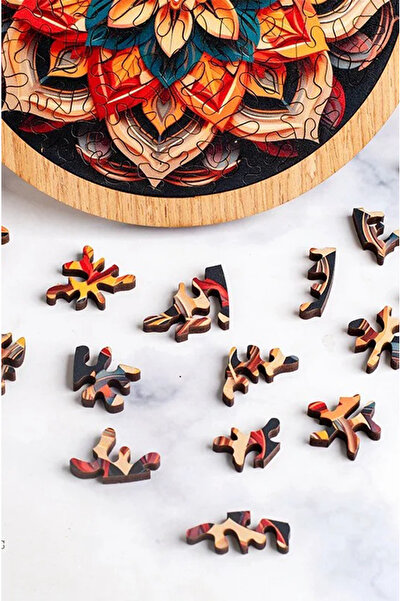kutuTR Wooden Puzzle - Infinite Flower Pattern for Elders