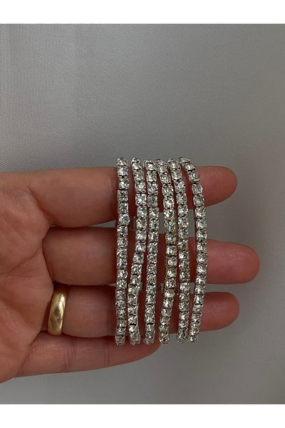 Twinssis Accessories Silver Color Waterway Elastic 4mm Bracelet