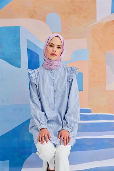 carell Lilac Italian Silk Houndstooth Jacquard Shawl