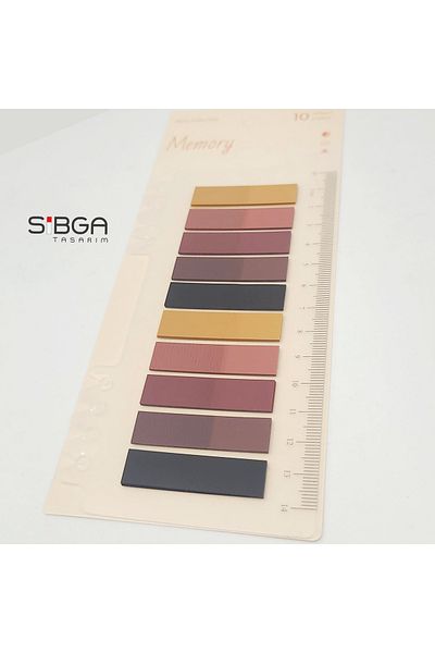 sibga tasarım Transparent Color Postit Post-It Post It. Book Marker Bookmark Postit Sticker Note Paper
