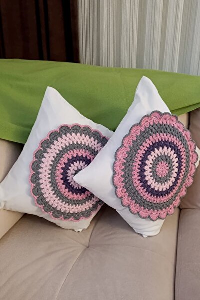 nftart.design Colorful Retro Concept - Handmade Decorative Throw Pillow & Thr...