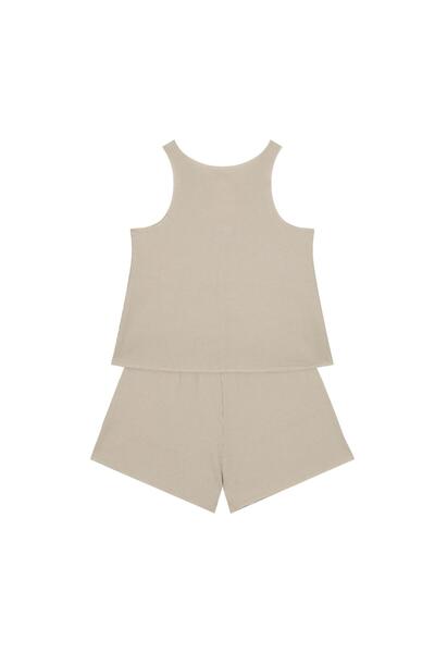Antebies Set with Ribbon Detail on the Neck and Shorts
