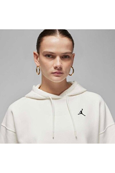 Nike kapüşonlu sweatshirt nike krem renk kapüşonlu sweatshirt kadın sweatshirt