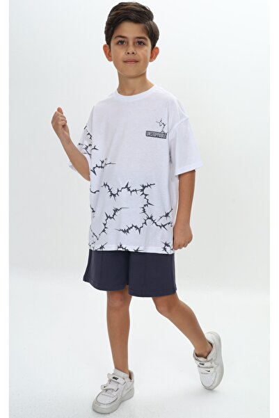 Toontoy Σετ σορτς για αγόρια με αδιάκοπο γράμματα με τύπωμα