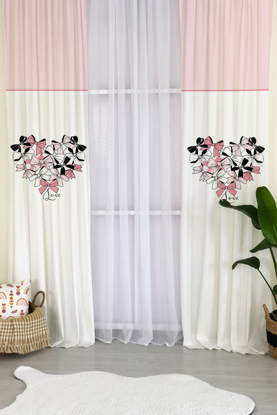 Evmila Κουρτίνα φόντου με σχέδια για παιδικό δωμάτιο