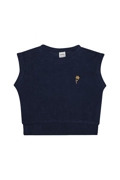 Antebies Navy Blue Towel Shorts Set
