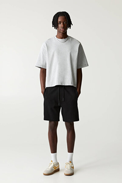 Pull & Bear Dokulu jogger bermuda