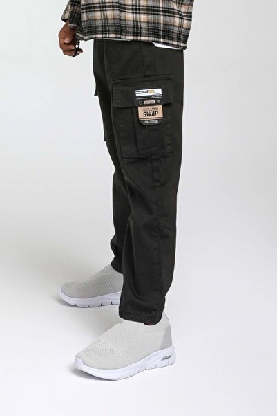 Hopi Kids Παντελόνι Cargo για αγόρια - 4-5 ετών, με τσέπες και ελαστικά πόδια