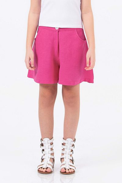 wakawakakidsstore Kids Girls Single Linen Shorts D Hopi Kids - Fuji - 10-11 Years