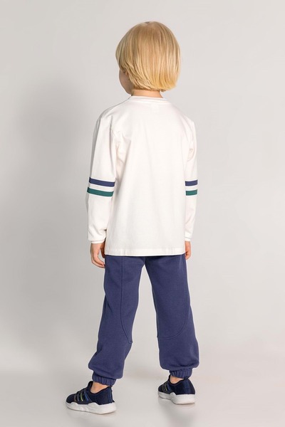 Waka Waka Σετ φόρμας για αγόρι - Crew Neck, εμπριμέ μπροστά