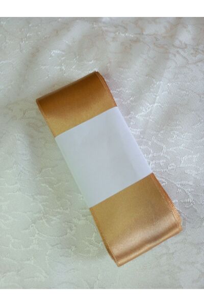 yörük tuhafiye Σατέν κορδέλα Cappuccino 10 μέτρων - πλάτος 6 cm