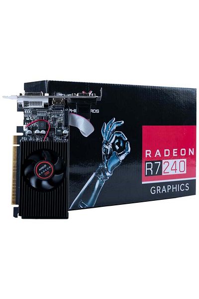 TURBOX Knight Zen M R7 240 Amd Ddr3 128bit Vga.dvi.hdmi Single Fan 4gb Graphics Card (box)
