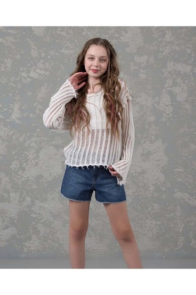 Waka Waka Tricotaj cu guler larg Pulover ajurat