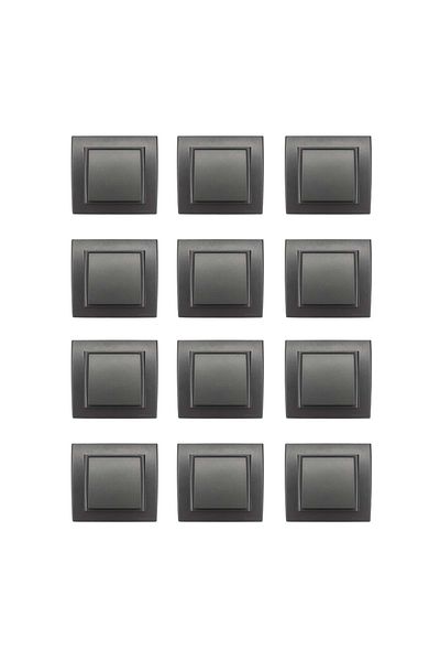 OVİVO Ovivo Smoked Switch 12 Pieces Including Frame