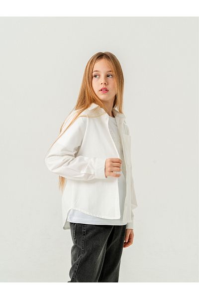 GİYİCEM TEKSTİL Set de două piese pentru fete, cămașă din dantelă cu buzunar