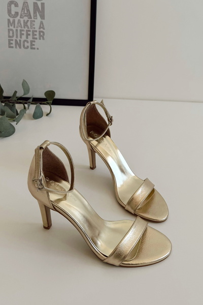 POLKA STORE Cute Single Strap Thin Heeled Stylish Evening Dress Women's Shoes