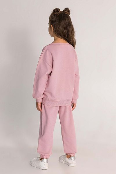 Waka Waka Front Pocket Embroidered Crew Neck Girl's Tracksuit Set