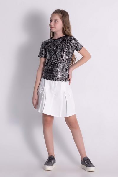 wakawakakidsstore Foil Printed Girl's Bodysuit - 9-10 Years