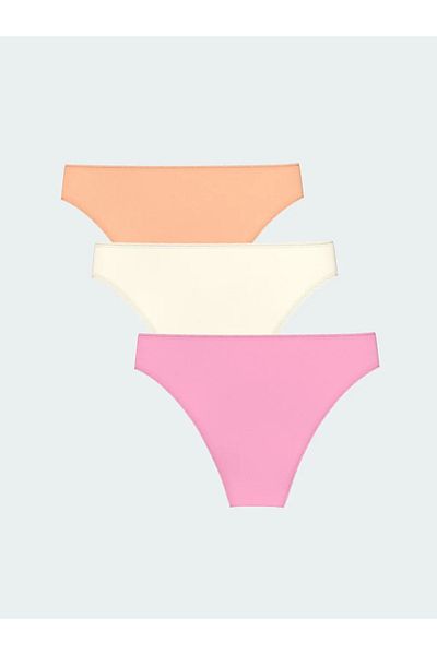 LC Waikiki Lcw Dream Pink Plain Brazilian Panties 3 Pack