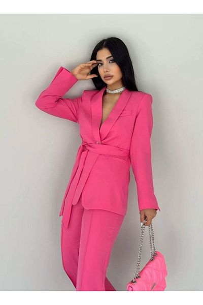 Ekim Store Σετ παντελόνι με διπλή ζώνη Blazer