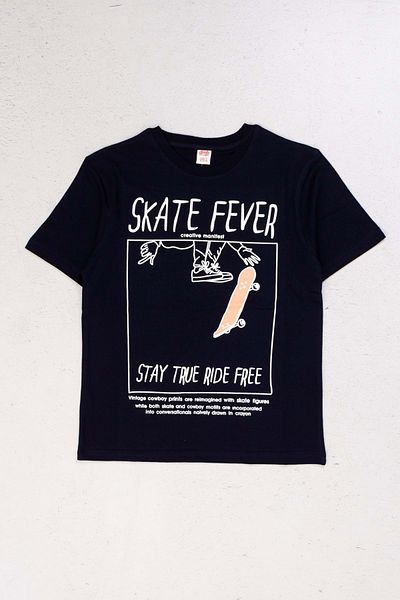 Hopi Kids Băiat - Tricou imprimat cu decolteu și față