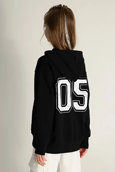 wakawakakidsstore Star Printed Hooded Zipper Closure Girl's Cardigan