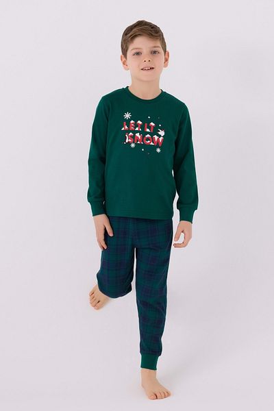 Waka Waka Set de pijamale cu imprimeu Let It Snow Christmas