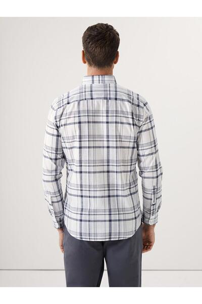 LC Waikiki Ανδρικό μακρυμάνικο καρό πουκάμισο LCWAIKIKI Classic Regular Fit