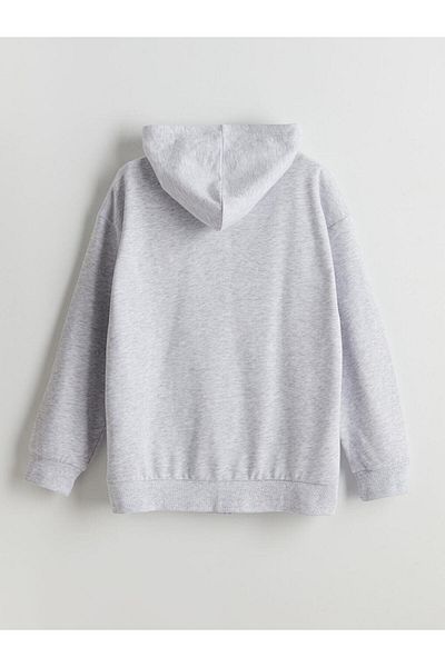 LC Waikiki Hooded Girl's Zippered Sweatshirt