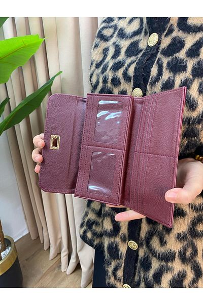 H&D COLLECTİON Very Useful Large Size Wallet with 8 Card and Coin Compartments [En 18.5 Height 10 cm]