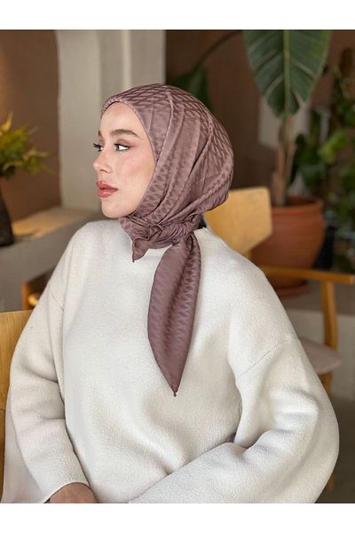 Modakaşmir Silky Jacquard Series Mini Drop Pattern Scarf