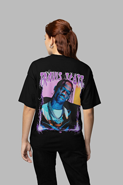 SEVBANO تي شيرت بتصميم ترافيس سكوت مطبوع للجنسين