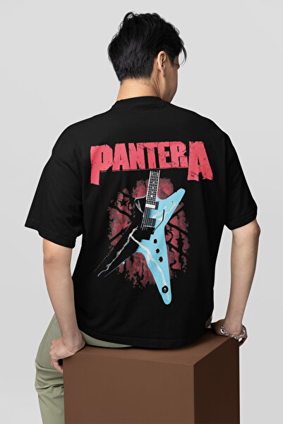SEVBANO Pantera rok metal muzički bend, unisex majica sa širokim krojem i pri...
