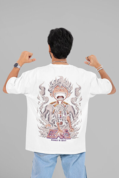 SEVBANO Monkey D. Luffy Gear 5 T-shirt sa štampanim unisex dizajnom u većoj v...