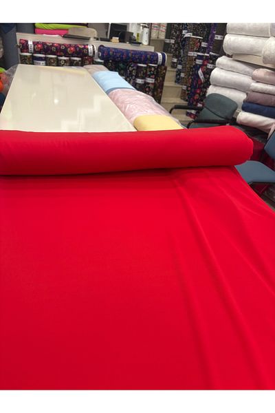 MEKİK MANİFATURA Red Lycra Flexible Interlock Jersey